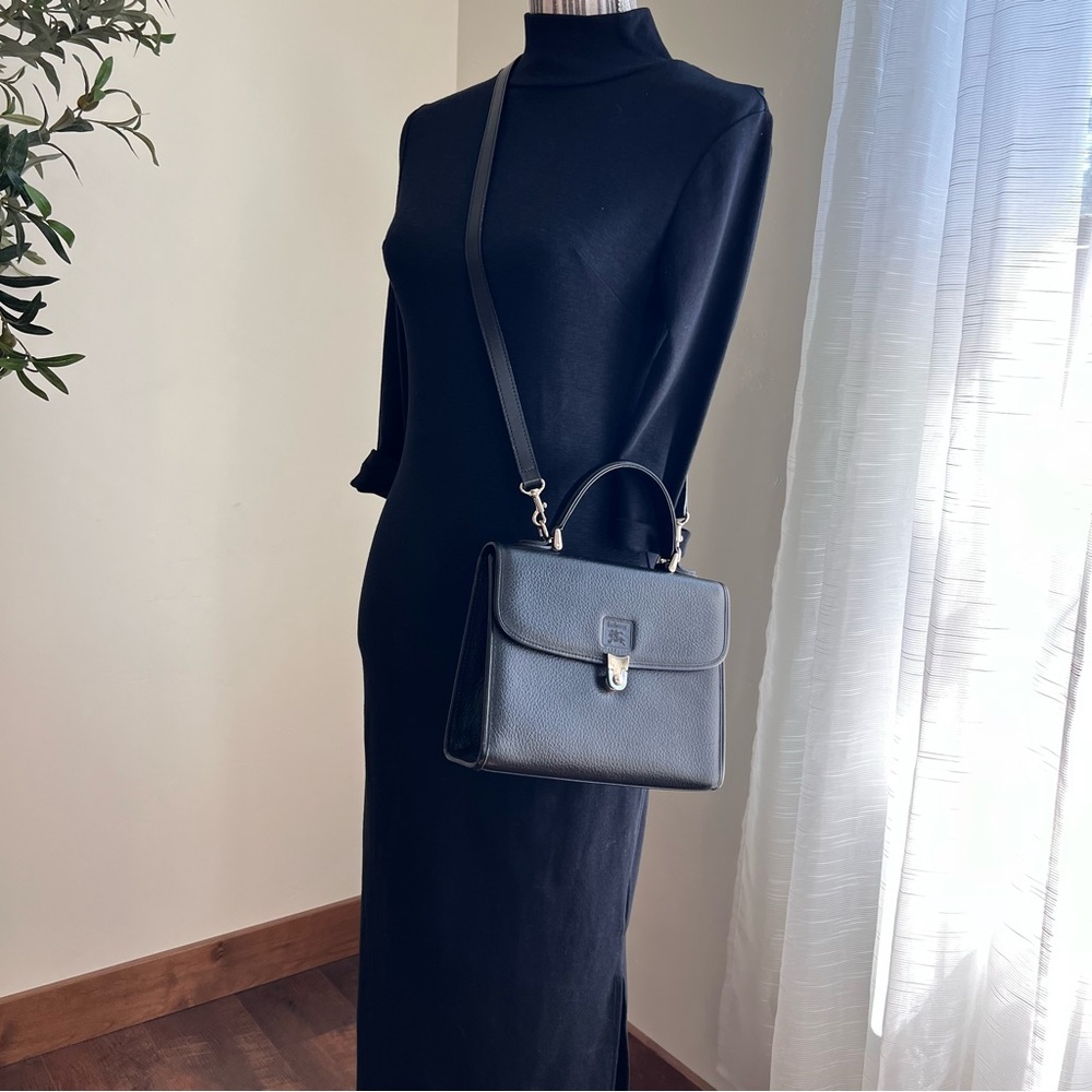 Burberry Leather Satchel Top handle Two Way Bag - Picture 8 of 16